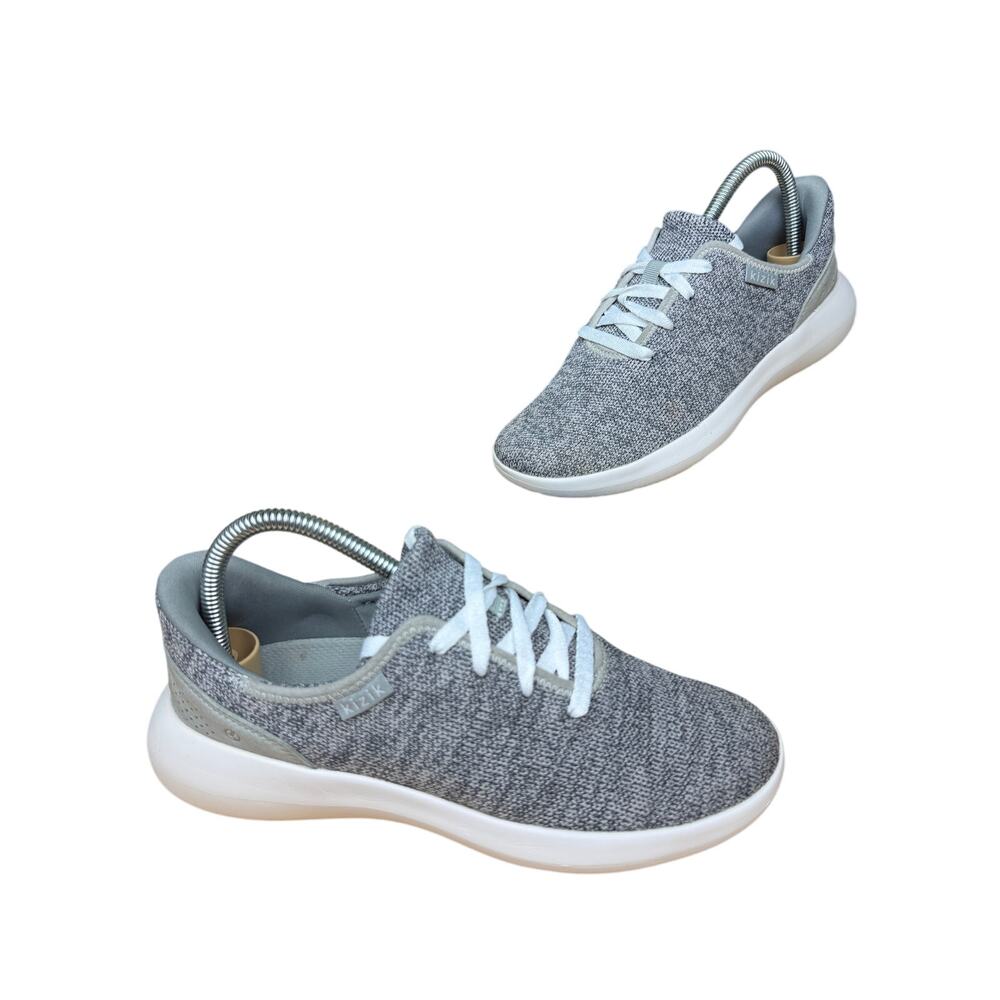 Kizik Madrid Eco Knit Hands Free Casual Sneakers Shoes Gray Mens 5.5 Womens 7